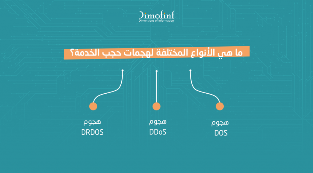 ما الأنواع المختلفة لهجمات حجب الخدمة؟